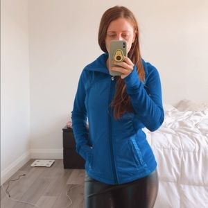 Lululemon fleece running jacket w grill detailing